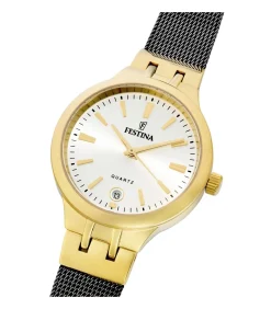Horloge Mademoiselle Gold - Dark Silver