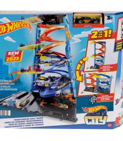 Hot Wheels racebaan City Transforming Race Tower speelgoedset