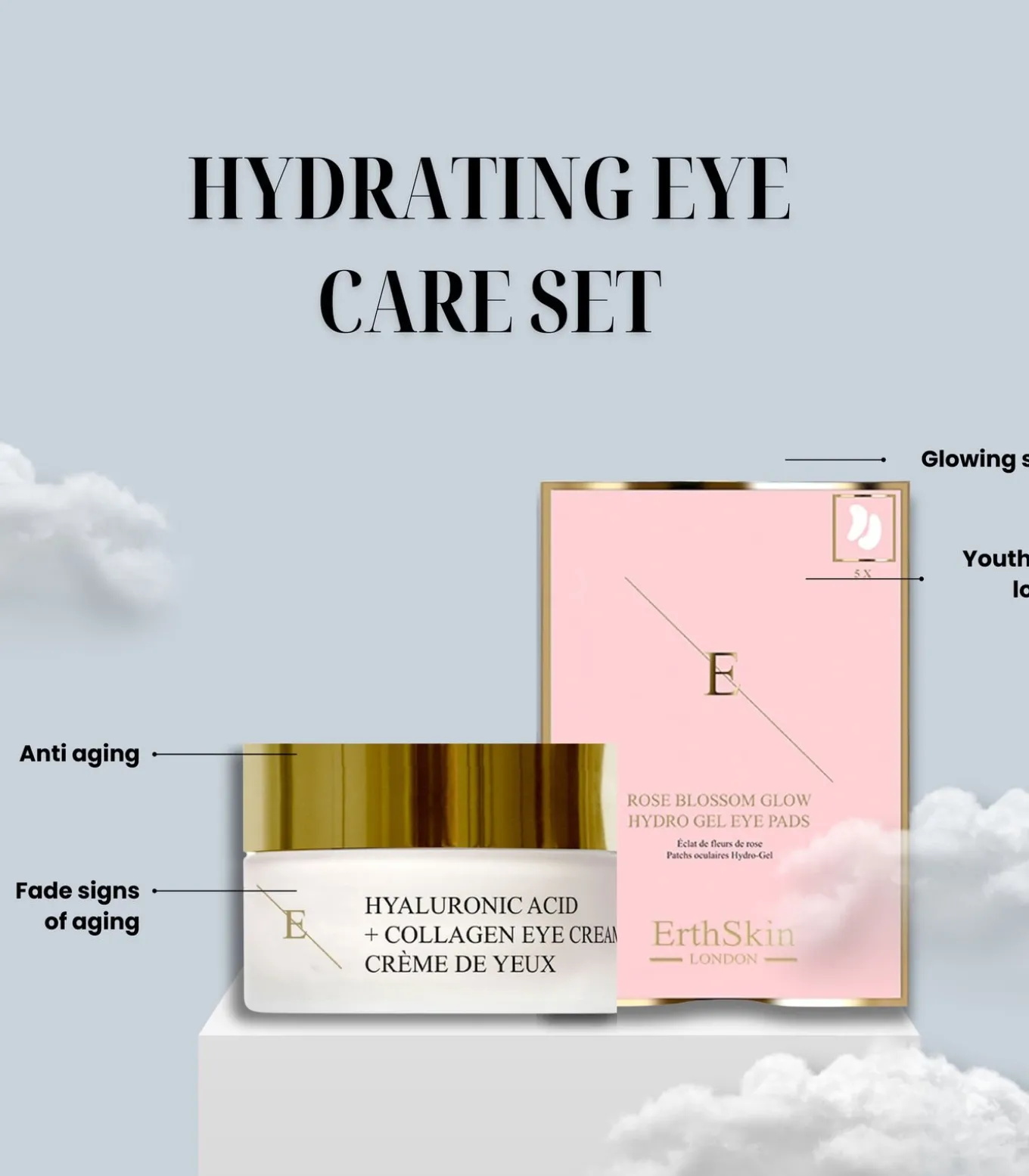 Hyaluronzuur + Collageen Pro Age Oogcrème + Oogpads