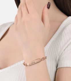 Identiteitsarmband voor mannen en vrouwen, unisex, roestvrij staal