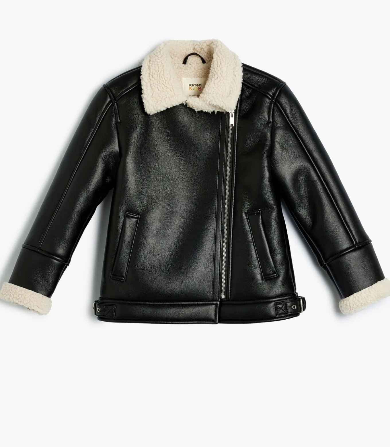 Imitatieleer Normale lengte Jasje