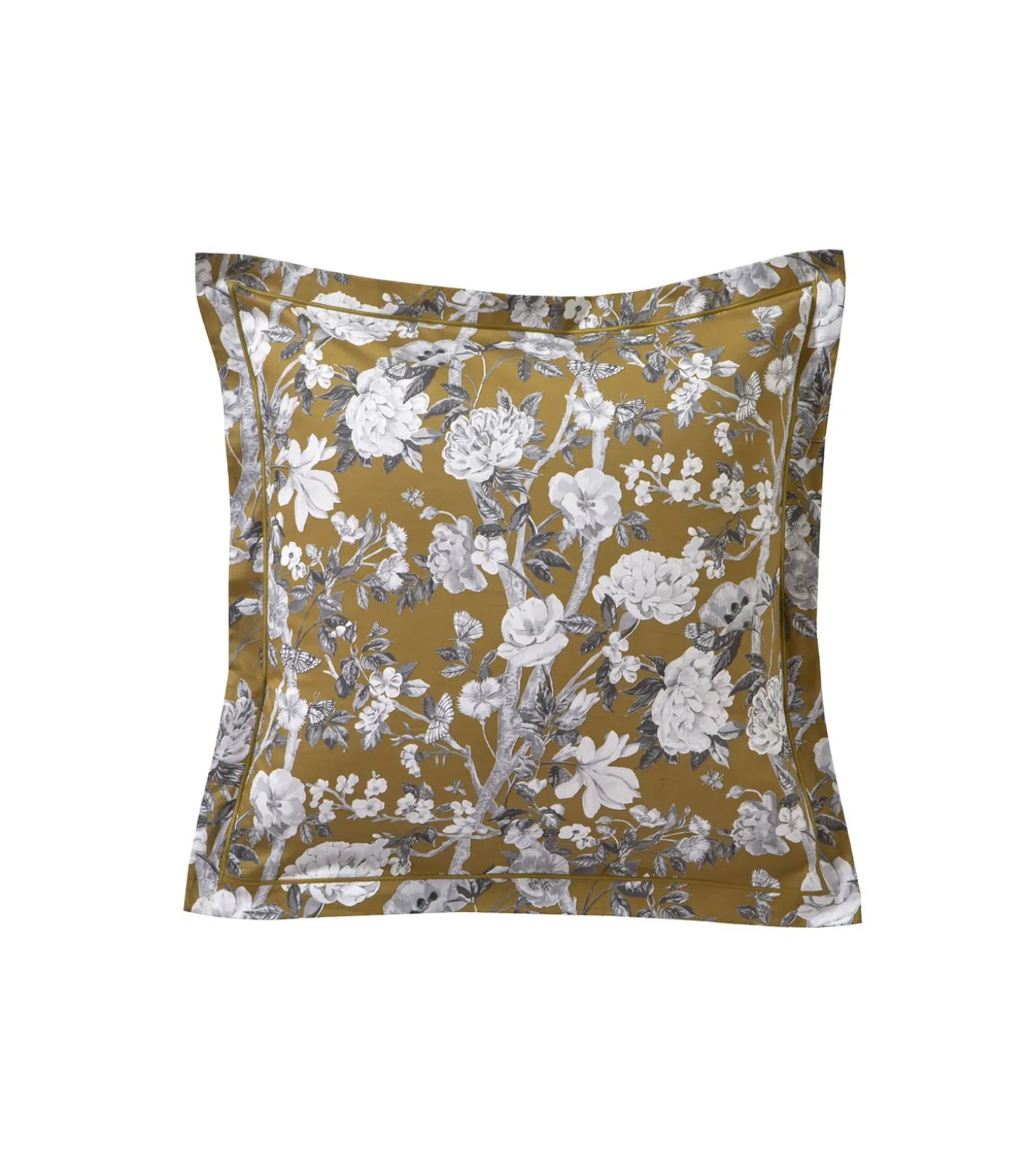 IMPERIAL Olive - Kussensloop Satijn katoen