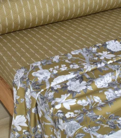 IMPERIAL Olive - Laken Satijn katoen