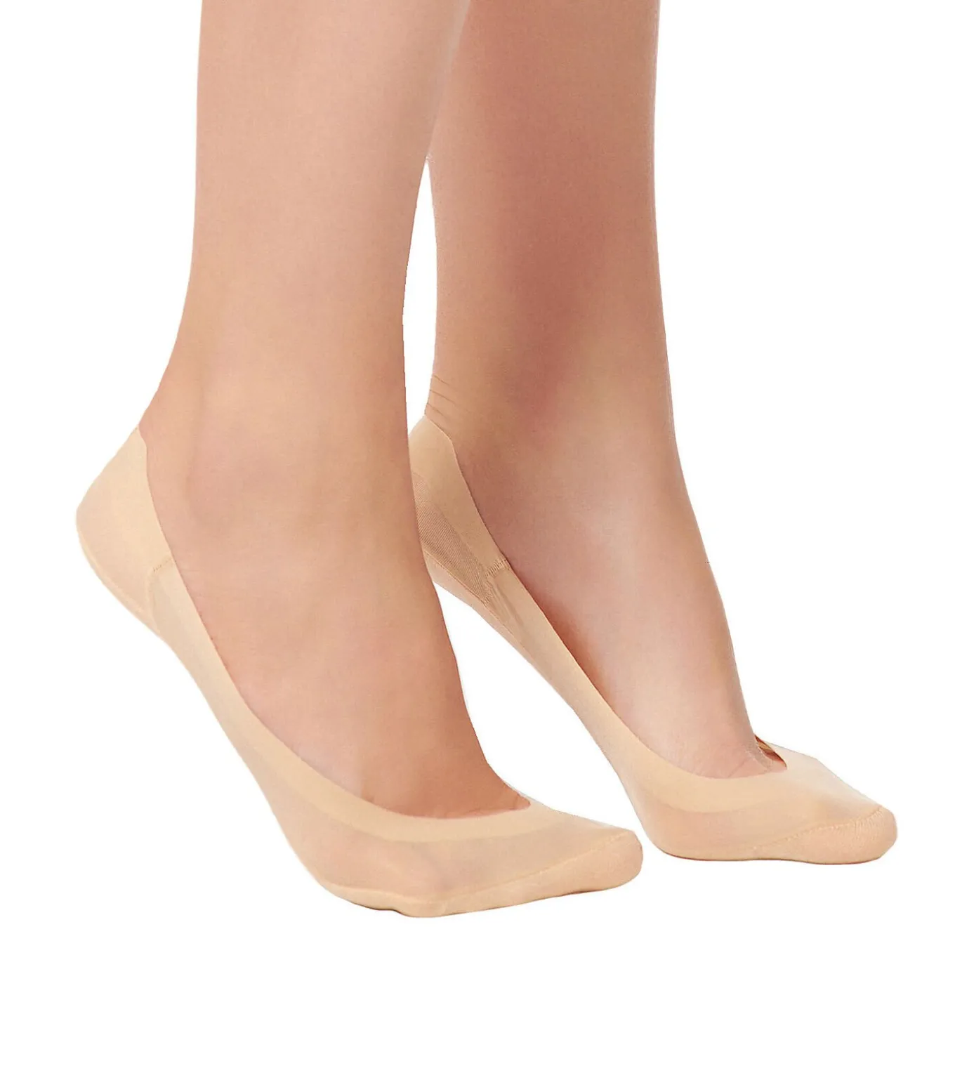 Invisible Set x2 paar ballerina's voetbeschermers huid