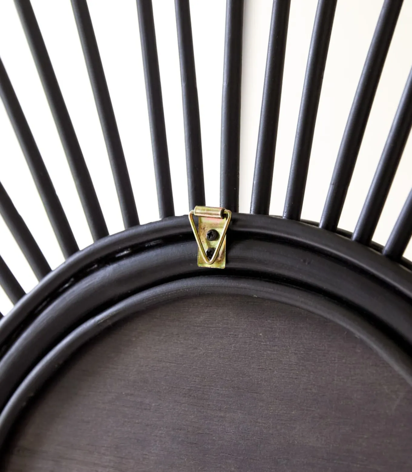 Isidore - Zwarte rotan spiegel 80 cm