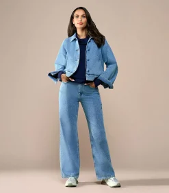 Jaily Jacket Denim Blauw