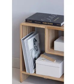 Jasmijn Sidetable Recycled Teak - Naturel - 55x55x30