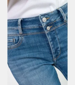 Jeans push-up recht hoge taille PULP, 7/8