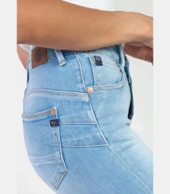 Jeans push-up regular hoge taille PULP, 7/8