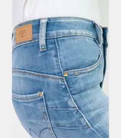 Jeans push-up slim hoge taille PULP, 7/8