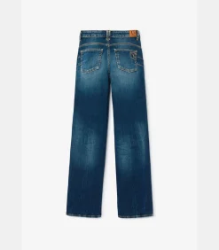 Jeans regular pulp slim hoge taille, lengte 34