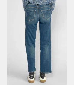 Jeans regular pulp slim hoge taille, lengte 34