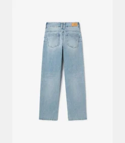 Jeans regular pulp slim hoge taille, lengte 34