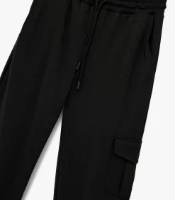 Joggingbroek met hoge taille en zakdetail