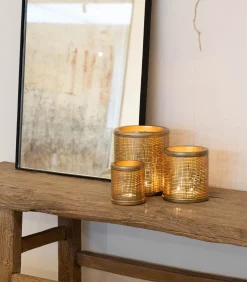 Joleen - Theelichthouder - Zwart