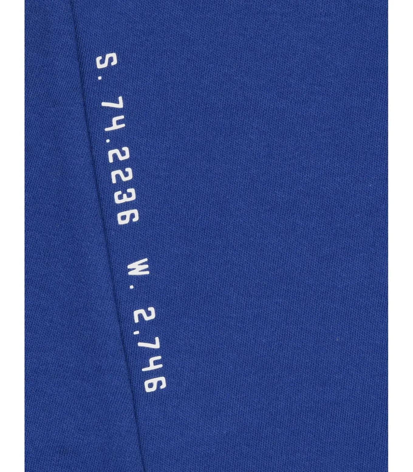 Jongens T-shirt met lange mouwen, blauw, met print op de rug