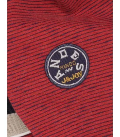 Jongenssweater met veelkleurige streep en rits