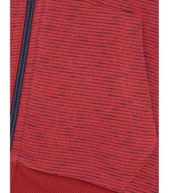 Jongenssweater met veelkleurige streep en rits