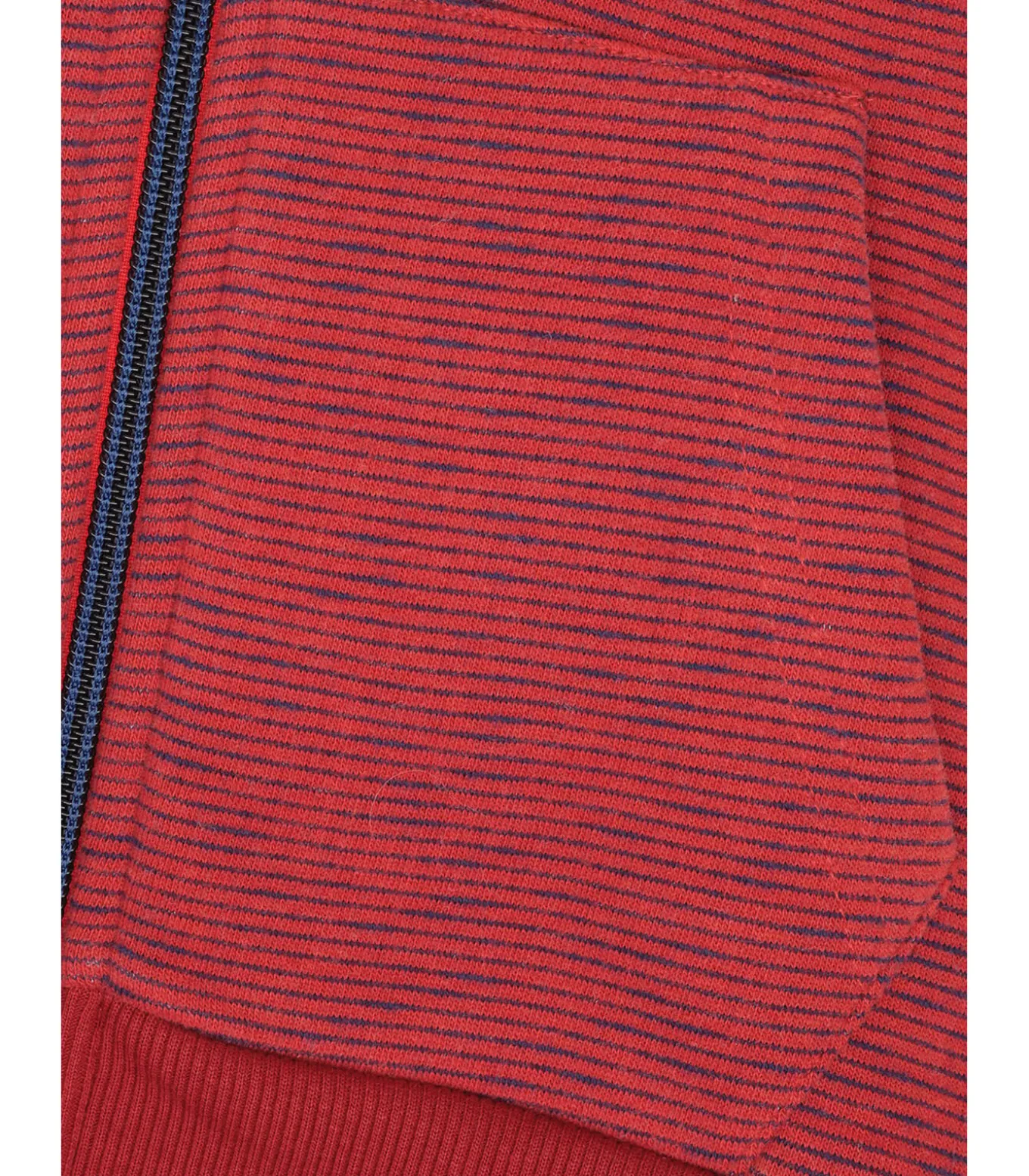 Jongenssweater met veelkleurige streep en rits