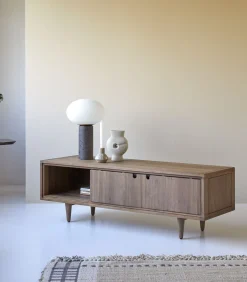 Jonàk - Tv-meubel van massief notenhout 140 cm