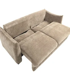 Jonne 3-Zits Slaapbank - Chennile - Naturel - 92x233x105