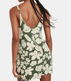 Kaki gebloemde playsuit JONAH TANAISIE