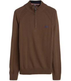 Kaki herentrui met ritskraag