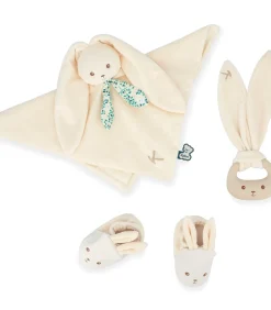 Kaloo babycadeau Lapinoo - Geboorteset crème met knuffel