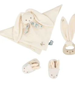 Kaloo babycadeau Lapinoo - Geboorteset crème met knuffel