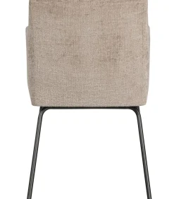 Kam Eetkamerstoelen - Polyester - Zand - Set van 6