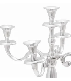 Kandelaar Zilver 39 x 39 x 60 cm Aluminium