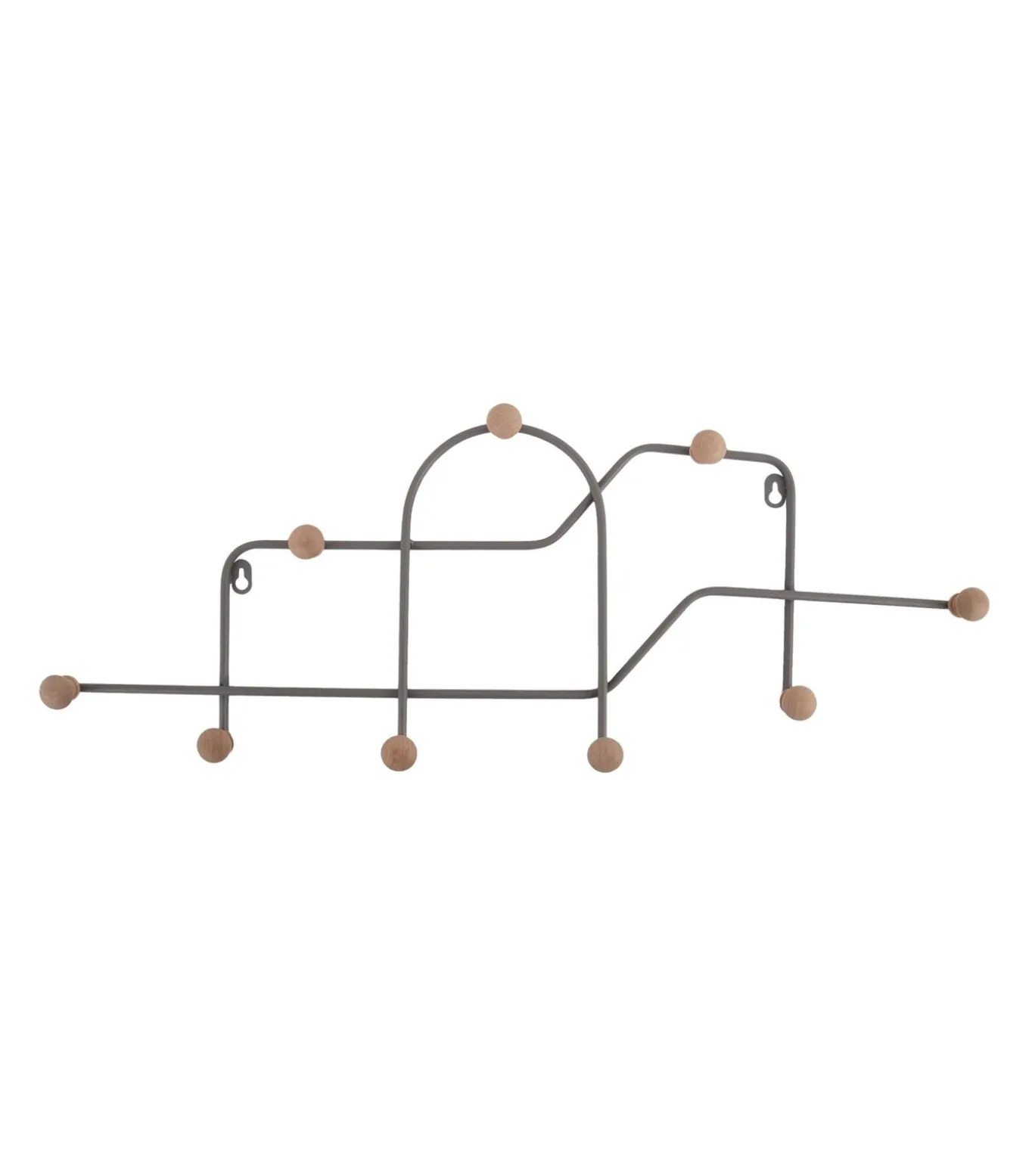 Kapstok Mace - Lichtgrijs - 71x4x27cm