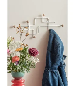 Kapstok Metro - Mat Wit- 60.5x4x26.5cm