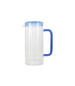 Karaf 120cl met deksel blauw Cruse