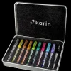 Karin brushmarker metallic set - 10 kleuren voor creatief tekenen