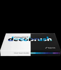 Karin brushmarker set pigment violet blauw - 12 stuks acrylmarkers