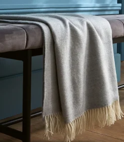 KATMANDOU perle - Plaid Merino