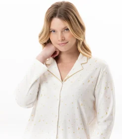 Katoenen pyjama met knopen LUNA 106