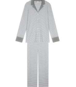 Katoenen pyjama met knopen FLOCON 106