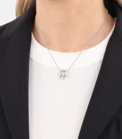 Ketten mit Anhänger voor dames, zilver 925, zirkonia