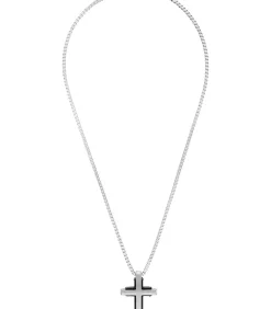 Ketting met hanger voor mannen, kruis van roestvrij staal