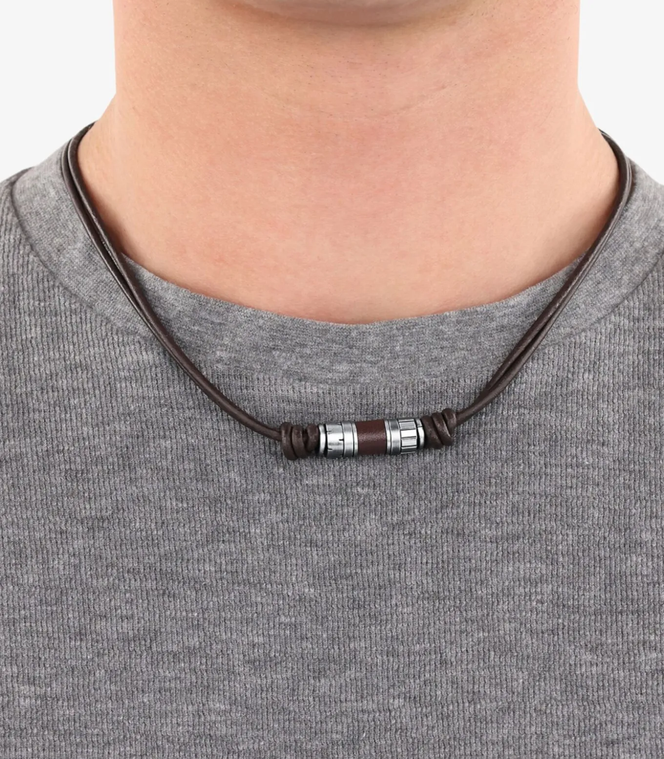 Ketting met hanger voor mannen, roestvrij staal