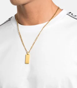 Ketting met hanger voor mannen en vrouwen, unisex, roestvrij staal