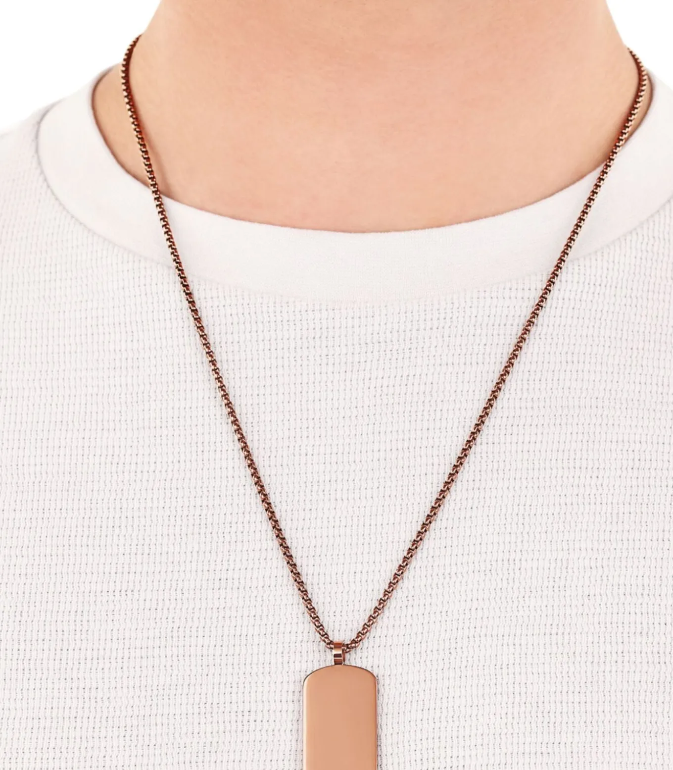 Ketting met hanger voor mannen, roestvrij staal