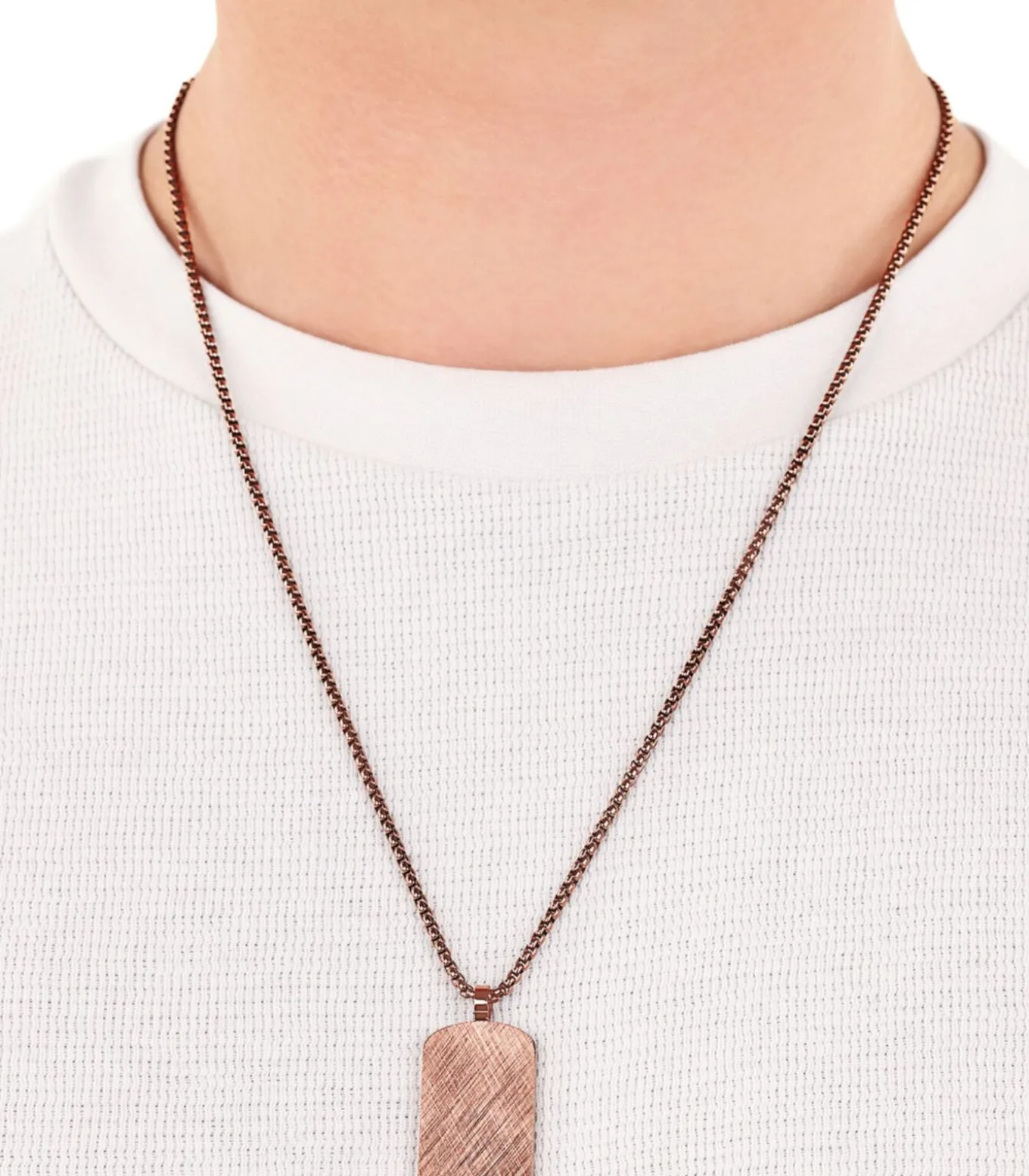 Ketting met hanger voor mannen, roestvrij staal