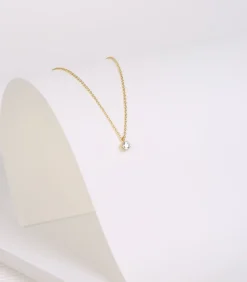 Ketting Zilver 45 cm - Goudkleurig