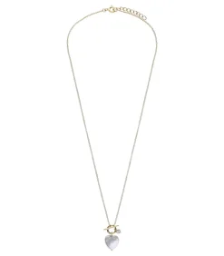 Ketting Zilver 45 cm - Parel
