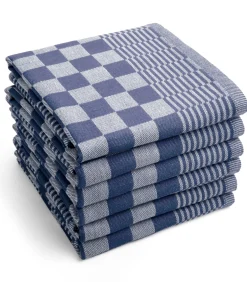 Keuken- en theedoekenset - Blauw - 12 delig
