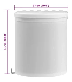 Keukenvuilnisbak inbouw 8 L kunststof