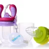 KidsMe Food Feeder fruitspeen & sabbelzakje voor baby Start Pakket - Groen/Lavendel
